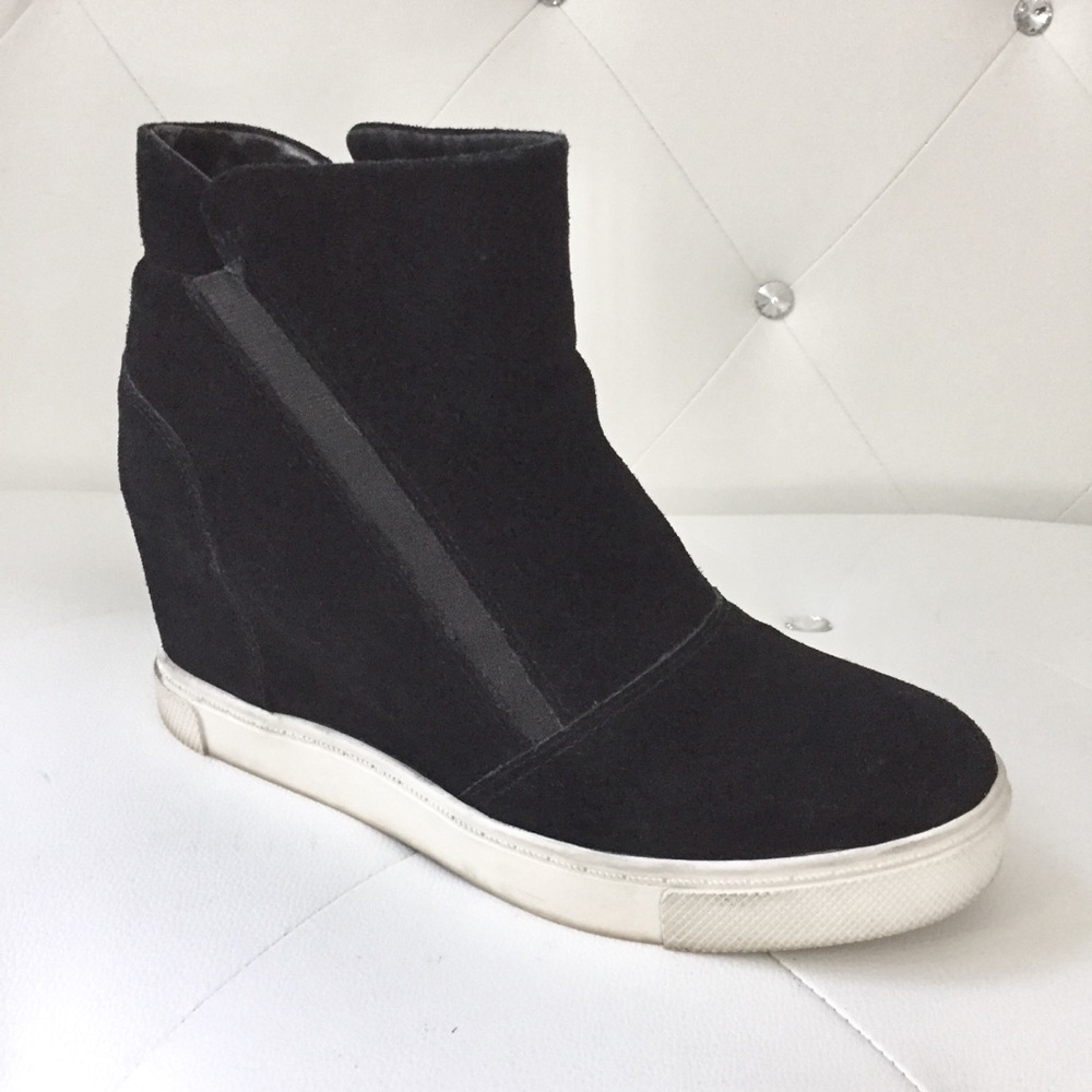 Steve Madden Genuine Suede Hidden Wedge Ankle Boot